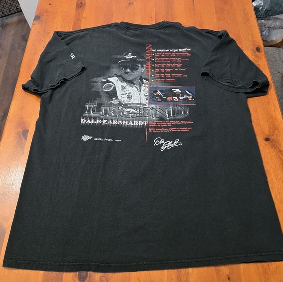 Vtg Dale Earnhardt T-shirt Men’s XXL NASCAR Legend Black Winners Circle Y2K - Picture 5 of 10